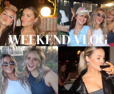 WEEKEND VLOG | shopping haul, GNO, cancelled podcast live tour and golf day!!