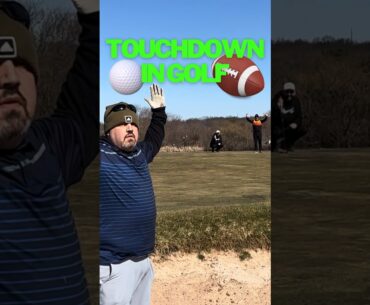 Get a TOUCHDOWN in GOLF for 6 points #golf #golfers #touchdown