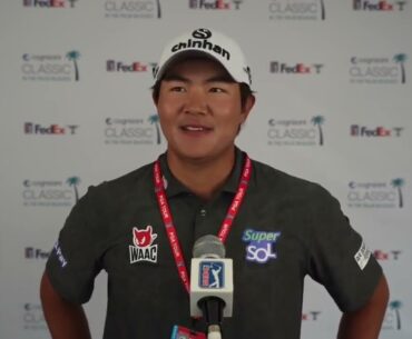 SH Kim Thursday Flash Interview 2024 Cognizant Classic in The Palm Beaches