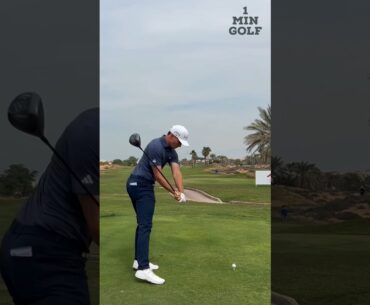 Rasmus Højgaard’s Driver Swing 👍 at Ras Al Khaimah Championship #golf #golfswing