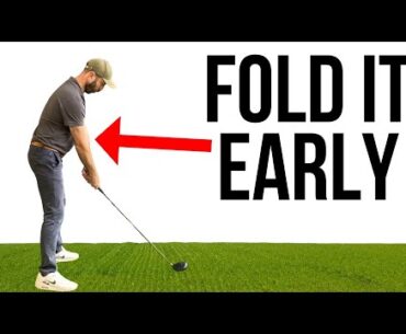 Folding Your Right Arm Early Makes the Swing Super Simple