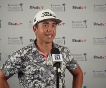 Garrick Higgo Friday Flash Interview 2024 Cognizant Classic in The Palm Beaches