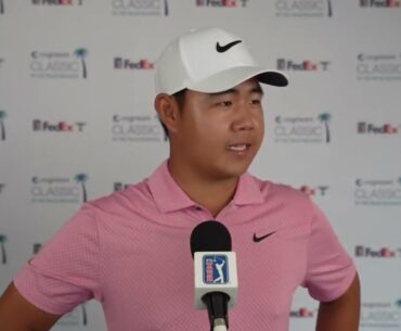 Tom Kim Friday Flash Interview 2024 Cognizant Classic in The Palm Beaches