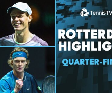 Sinner Takes On Raonic; Rublev, Dimitrov & More | Rotterdam 2024 Quarter-Finals Highlights