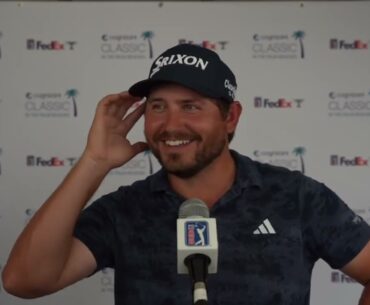 Andrew  Novak Thursday Flash Interview Day 1 2024 Cognizant Classic © PGA Tour