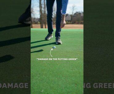 Plugged on the green? Just repair your ball mark and sink the putt!