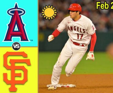 Los Angeles Angels vs San Francisco Giants TODAY Highlights Feb 26, 2024  MLB Spring Training 2024