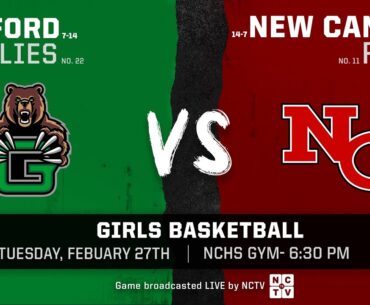 Girls Basketball - New Canaan Rams vs Guilford Grizzlies - 2/27/24