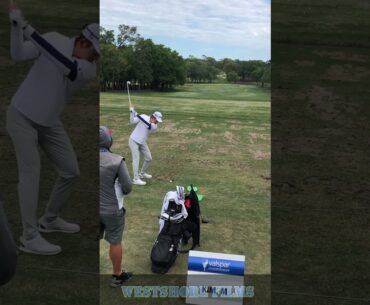 Michael Kim - M Kim golf swing on the driving range Valspar Championship 2023