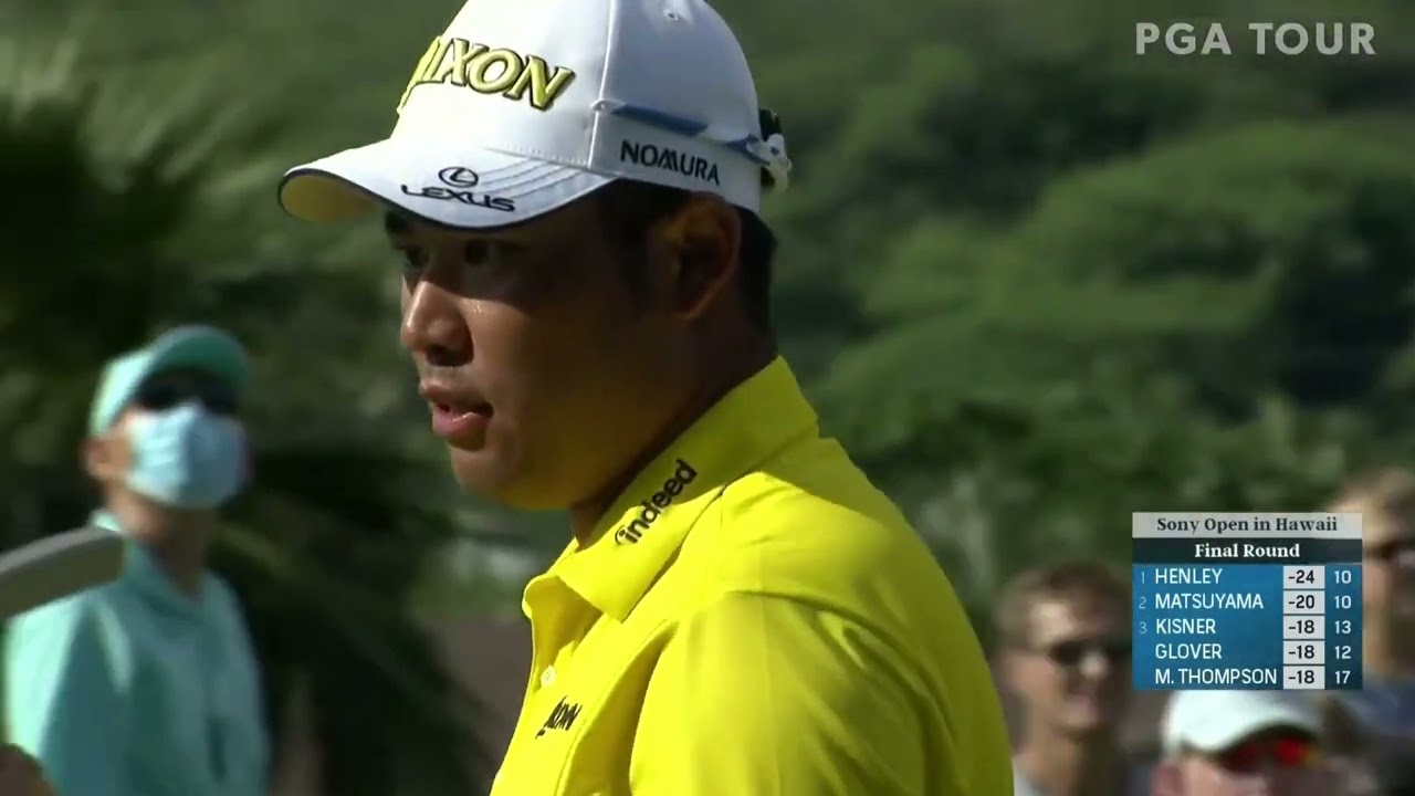 Hideki Matsuyama firing at flags for 10 minutes and 8 seconds… Hideki Matsuyama firing at flags for 10 minutes and 8 seconds...