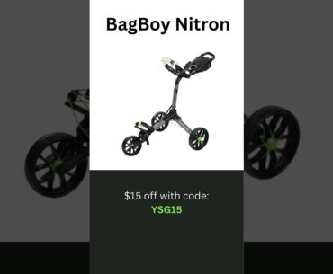 Get $15 off the BagBoy Nitron Golf Push Cart with code YSG15