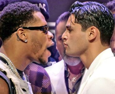 HEATED Devin Haney GOES OFF on Ryan Garcia in face off after FIERY LA PRESS CONFERENCE!