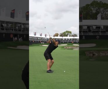 Play the 18th at Bay Hill with Min Woo Lee. 3 wood ➡️ PW ➡️ easy 2 putt