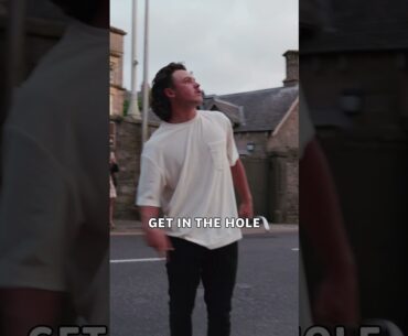 ILLEGAL Golf Shot in Downtown St Andrews