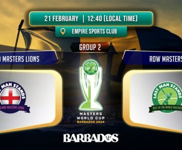 England Masters- Lions vs ROW Masters | World Cup | World Cup