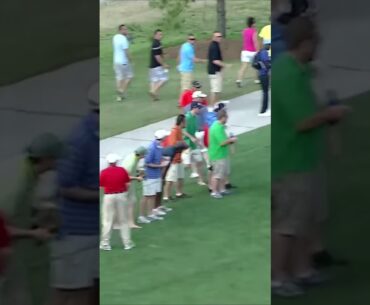 Anthony Kim Hits Lady in Fairway With Tee Shot