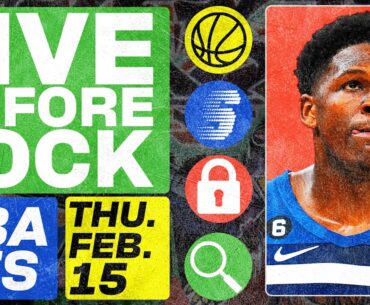 NBA DFS Live Before Lock (Thursday 2/15/24) | DraftKings & FanDuel NBA Lineups