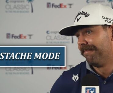 Erik Van Rooyen in Full Mustache Mode with Great Final Round