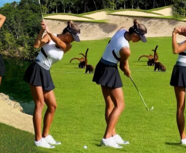Amazing Golf Swing you need to see | Golf Girl awesome swing | Alexandra Harju
