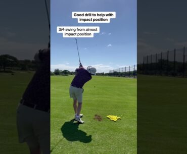 Golf swing impact position drill | golf tips and techniques