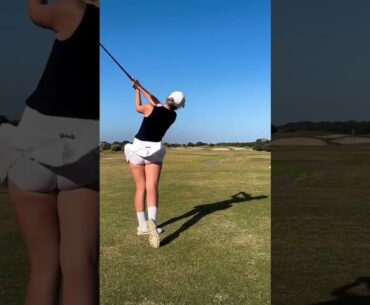 Amazing Golf Swing you need to see | Golf Girl awesome swing | Golf shorts | Grace Hallinan