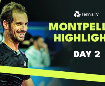 Shapovalov Plays Gaston; Gasquet, Pouille & Cazaux In Action  | Montpellier 2024 Highlights Day 2
