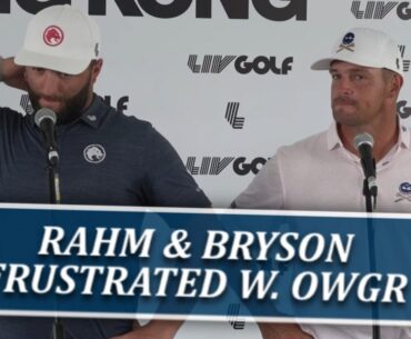 Jon Rahm & Bryson DeChambeau Frustrated w/ World Rankings