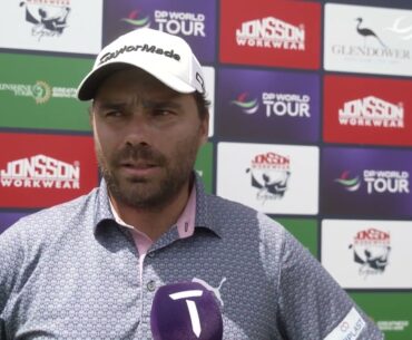Romain Langasque Thursday Day 1 Flash Interview 2024 Jonsson Workwear Open © DP World Tour