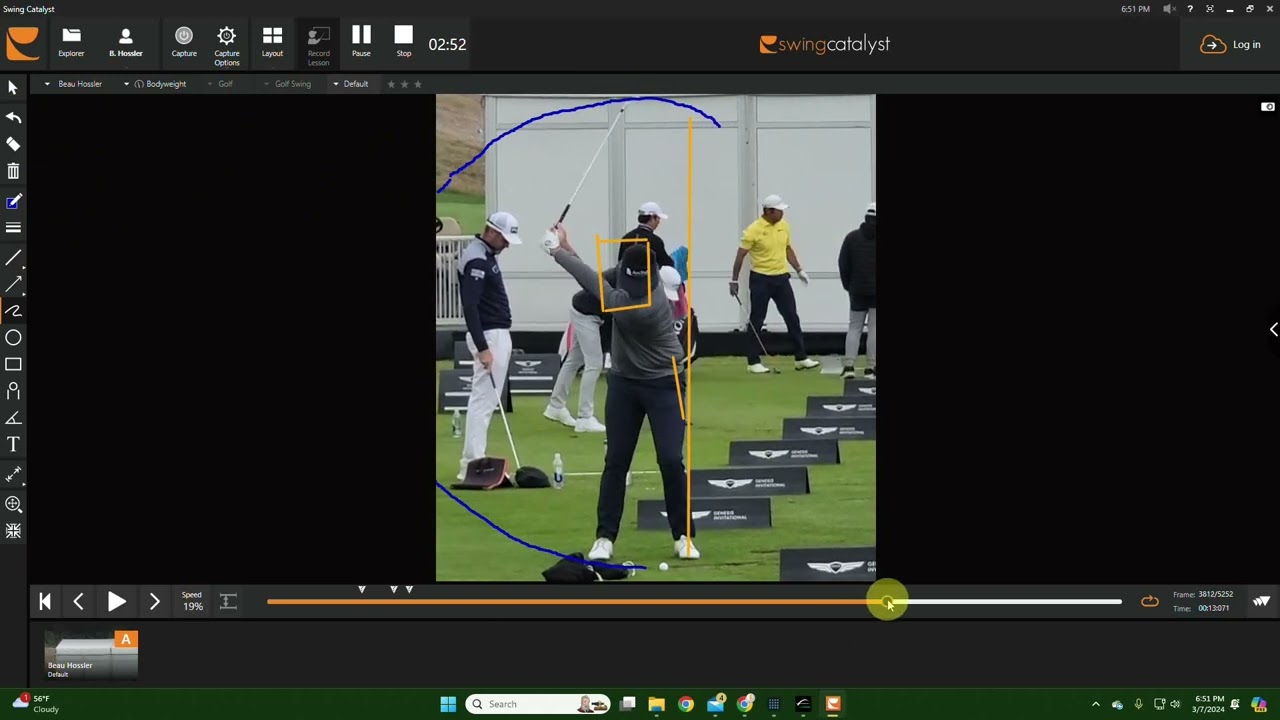 Beau Hossler Front View Iron Analysis – Genesis Invitational 2024 Beau Hossler Front View Iron Analysis - Genesis Invitational 2024