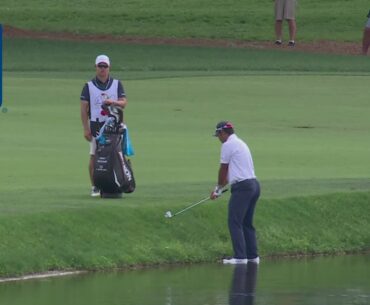 Hideki Matsuyama nearly holes out from HERE?!