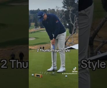 Christian Bezuidenhout Putting Warm Up Prayer Style at Genesis Invitational 2024 #golf