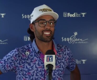 Akshay Bhatia Friday Flash Interview 2024 Sony Open In Hawaii