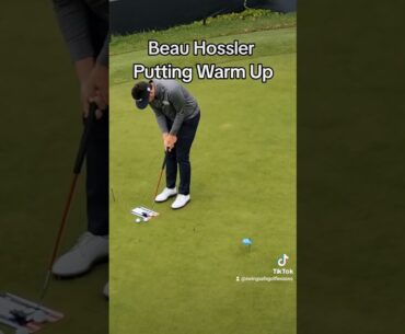 Beau Hossler Putting Warm Up Genesis Invitational 2024