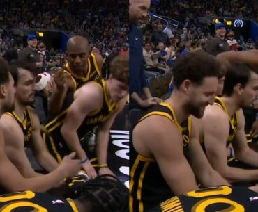 Chris Paul flips off Klay Thompson after Klay hit back to back shots 😂