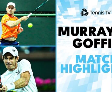 Andy Murray vs David Goffin Highlights | Indian Wells 2024