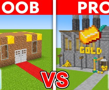 Minecraft NOOB vs PRO: GOLD FACTORY BUILD CHALLENGE