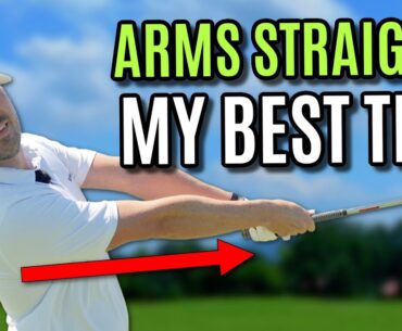 Arms Straight In The Golf Swing (My Best Lesson)