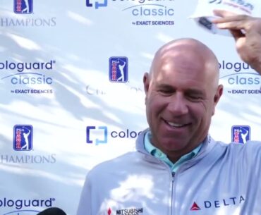 Stewart Cink Friday Flash Interview Day 1 2024 Cologuard Classic