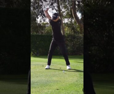 Min woo lee driver swing face on #golf #golfswing #pgatour #minwoolee