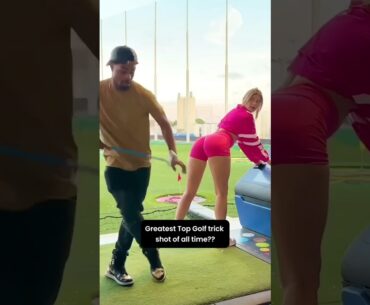 Greatest Top Golf Trick Shot? ⛳️🙈