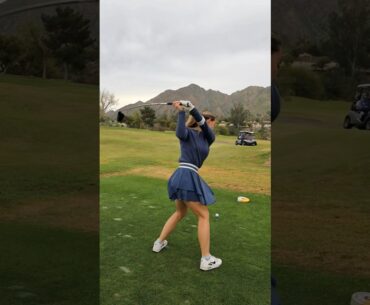 Some shots at Indian Wells Golf Resort #golfgirl #golfswing #shorts #golfer