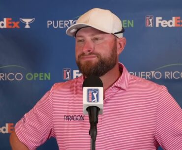 Erik Barnes Sunday Interview Day 4 Puerto Rico Open