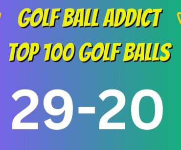 Top 100 Golf Balls Tested | 29-20