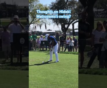 Hideki Matsuyama's Swing is So Pure!  #golfswing #golfshorts