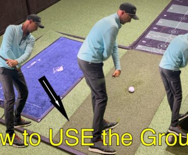Golf drill to improve your swing path, weight shift and power with Ground Reaction Forces