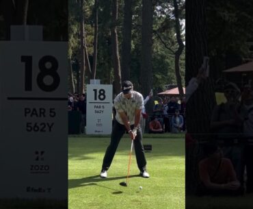 Power Hitter "Hideki Matsuyama" Awesome Swing Motion & Slow Motion, 「松山英樹」驚異のスイングモーション＆スローモーション 2024