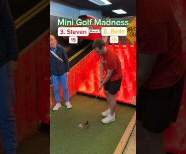 Mini Golf Madness | 3. Steven vs 6. Bella (Hole 8) #minigolf