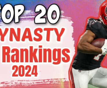 TOP 20 Dynasty RB Rankings | Fantasy Football 2024
