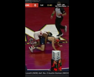 Top Takedowns from Chris Moore vs. Antrell Taylor | 2024 B1G Wrestling Championships
