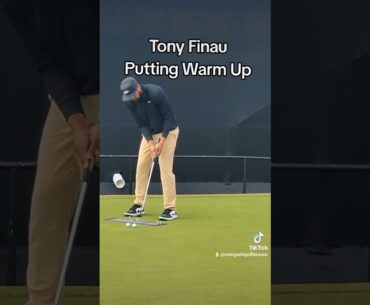 Tony Finau Putting Warm Up Genesis Invitational 2024